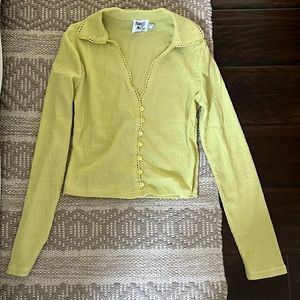 Princess Polly light green long sleeve t shirt